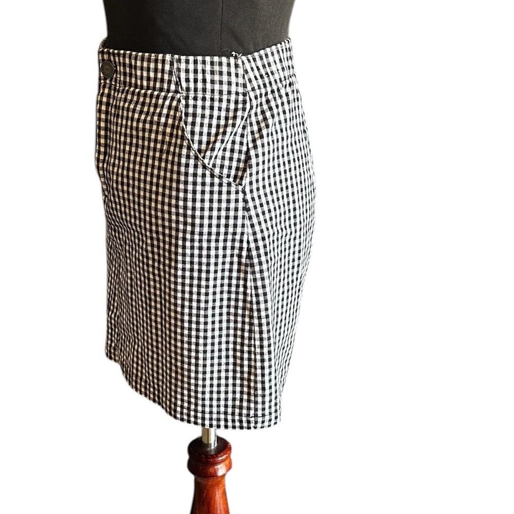 HOLLISTER WOMENS FITTED MINI CHECKERED SKIRT SZ XS - Picture 4 of 11